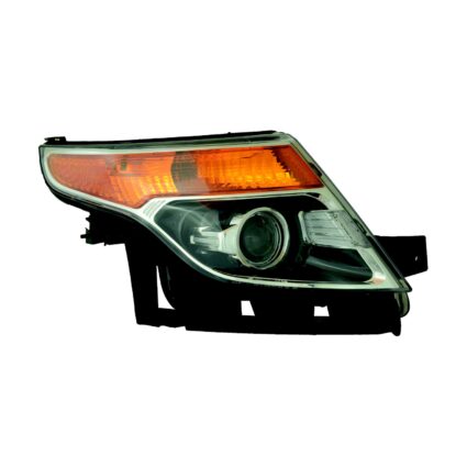 Headlight Assembly Composite Right Halogen w/o Adjust From 1-21-11 for Ford Explorer 2011–2015