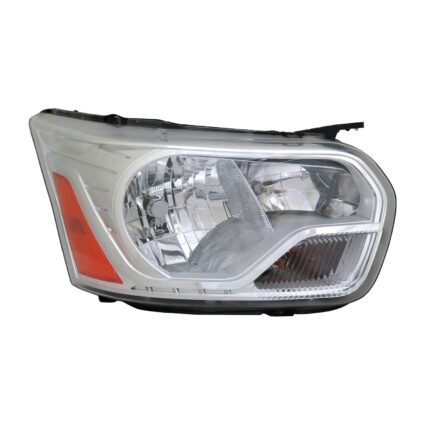 Headlight Assembly Composite Right To 9-2-15 w/Chrome Trim CAPA for Ford Transit-150 Transit-250 Transit-350 Transit-350 HD
