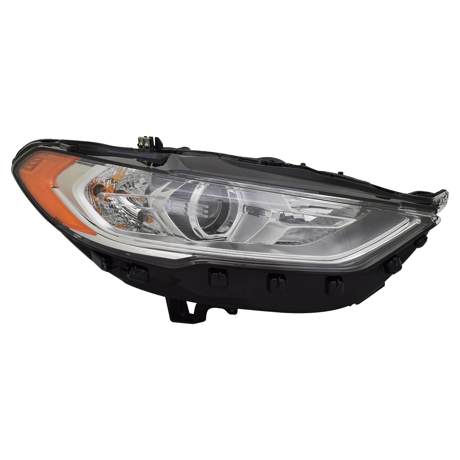 Headlight Assembly Composite Right Halogen w/o Signature Lighting CAPA for Ford Fusion 2017–2020