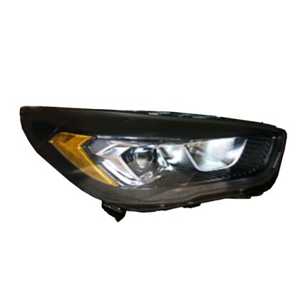Headlight Assembly Composite Right Halogen w/Signature Lamps w/Black Bezel CAPA for Ford Escape 2017–2019