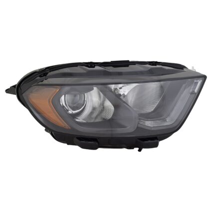 Headlight Assembly Composite Right w/DRL Black Bezel CAPA for Ford EcoSport 2018–2022