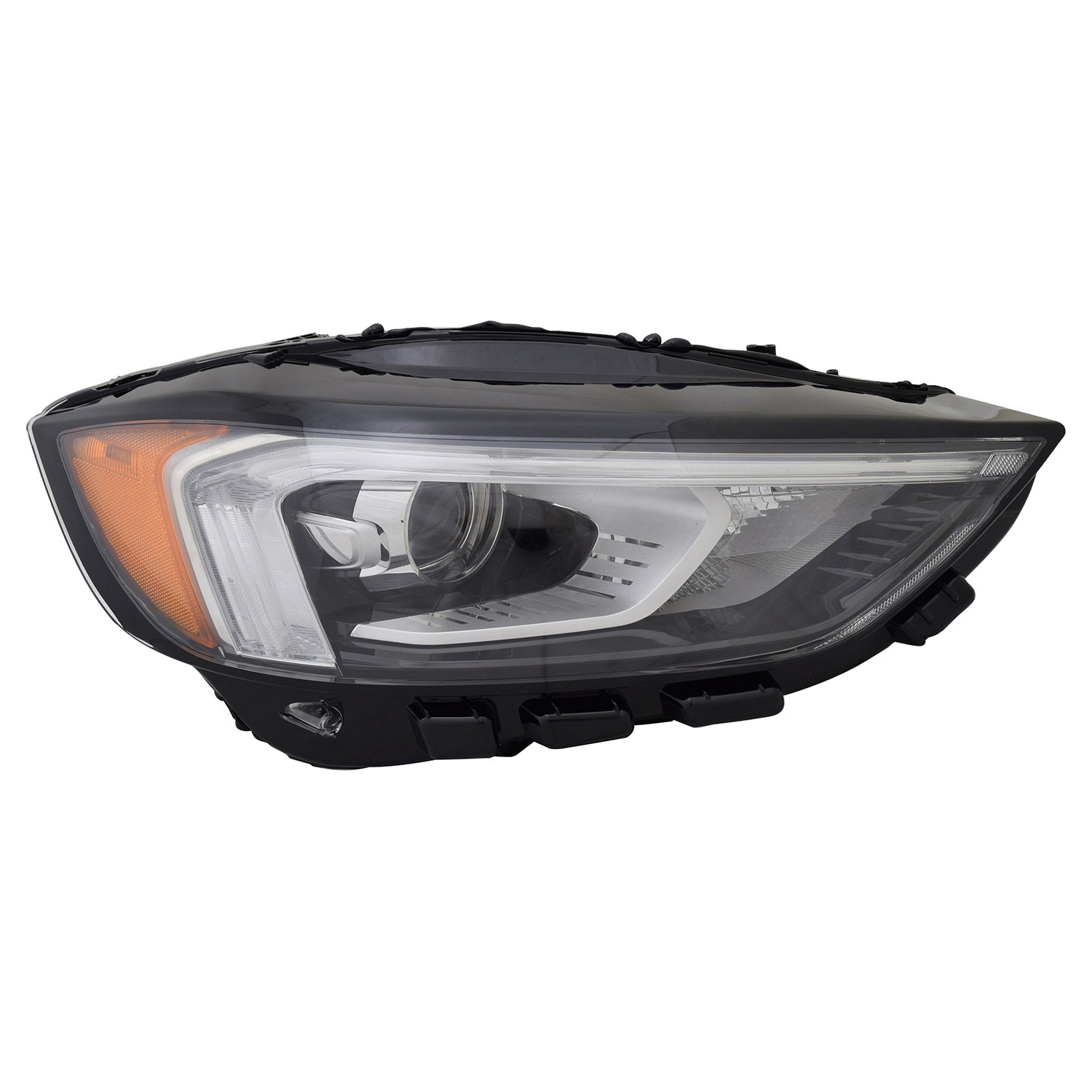 Headlight Assembly Composite Right Halogen w/o Sport Appearance Pkg w/o Adaptive Headlamps CAPA for Ford Edge SEL Titanium 2019–2024