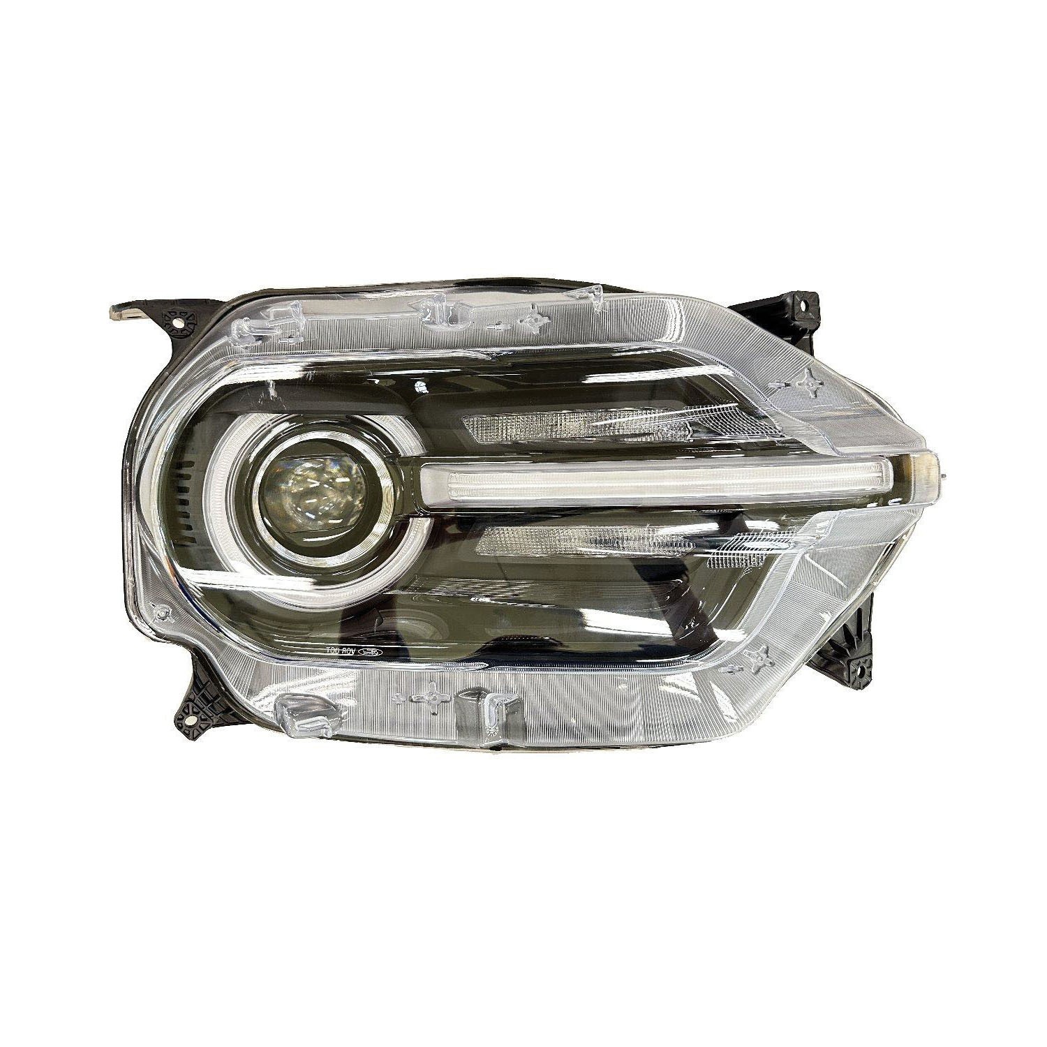 Headlight Assembly Composite Right w/o LED Signature Lighting for Ford Bronco Sport Base Big Bend Heritage Edition Free Wheeling 2021–2024