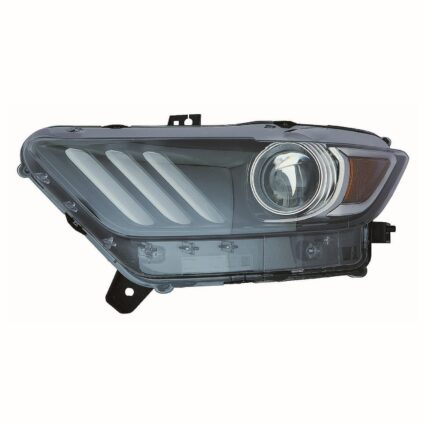 Headlight Lens Housing Left HID w/LED CAPA for Ford Mustang 2015–2020