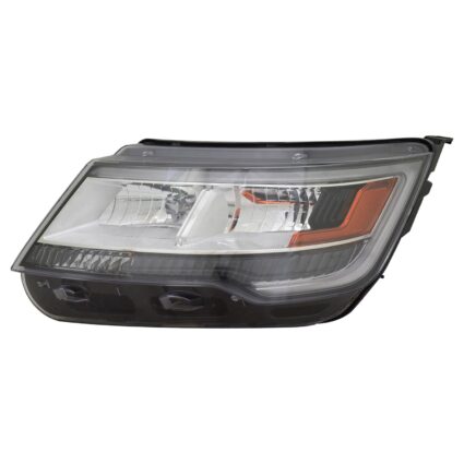 Headlight Lens Housing Left HID CAPA for Ford Explorer Limited Platinum XLT 2016–2018