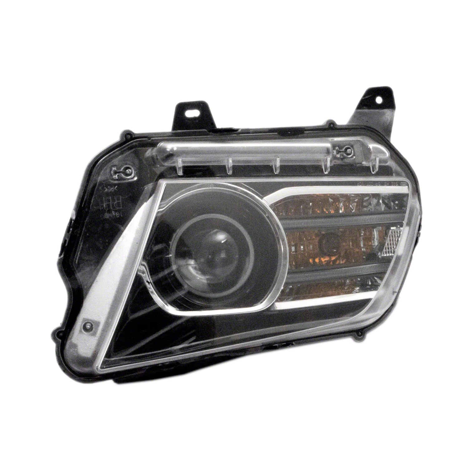 Headlight Lens Housing Right Xenon CAPA for Ford Mustang 2013–2014
