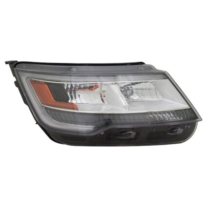 Headlight Lens Housing Right HID CAPA for Ford Explorer Limited Platinum XLT 2016–2018