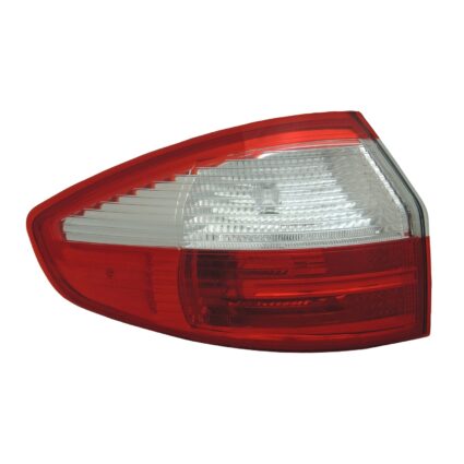 Tail Light Assembly Left Outer Lens/Housing CAPA for Ford Fiesta Sedan 2014–2019
