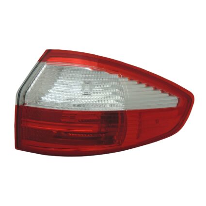Tail Light Assembly Right Outer Lens/Housing CAPA for Ford Fiesta Sedan 2014–2019