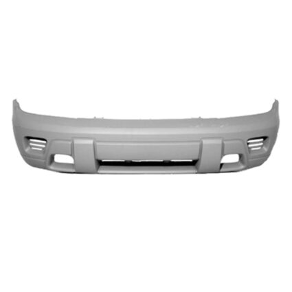 Bumper Cover Front w/o Fog Lamps Primed CAPA for Chevrolet Trailblazer 2002–2009