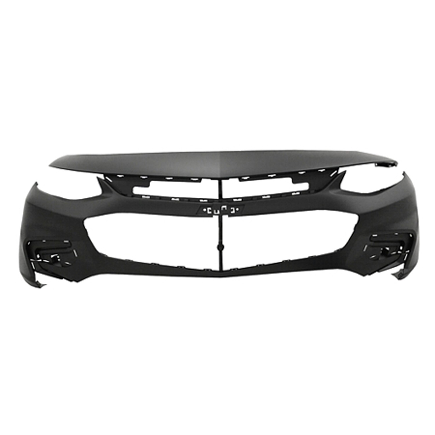 Bumper Cover Front w/o LED DRL w/o Park Assist w/o Parallel Park Assist Primed CAPA for Chevrolet Malibu L LS 2016–2018