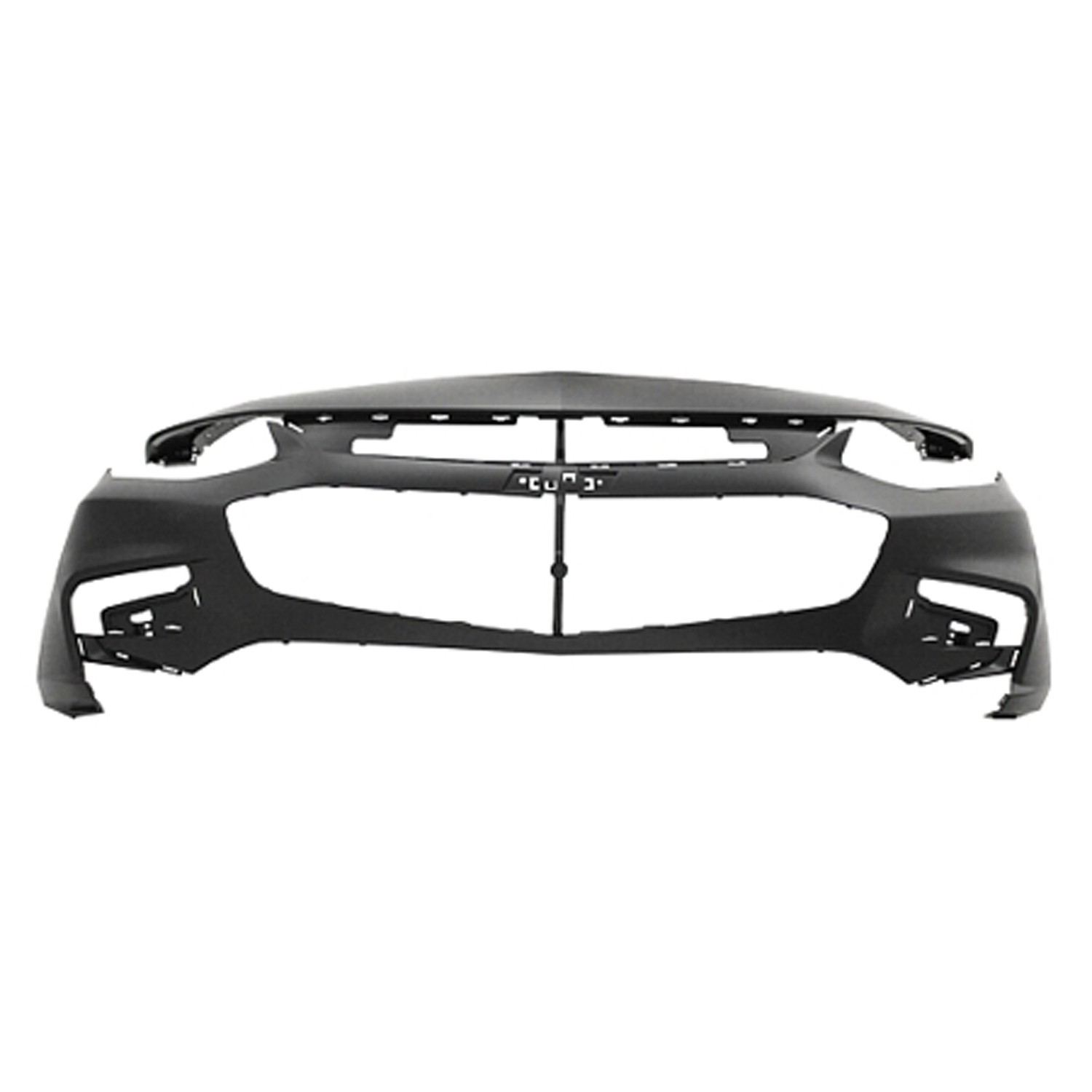 Bumper Cover Front w/LED DRL w/o Park Assist w/o Parallel Park Assist Primed CAPA for Chevrolet Malibu Premier LT Hybrid 2016–2018