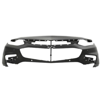 Bumper Cover Front w/LED DRL w/Park Assist w/Parallel Park Assist Primed CAPA for Chevrolet Malibu Premier LT 2016–2018