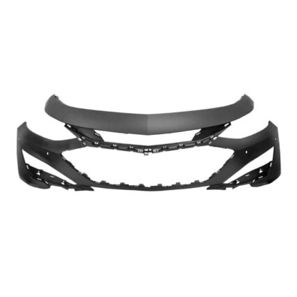 Bumper Cover Front w/Parallel Park Assist Primed CAPA for Chevrolet Malibu 2019–2023