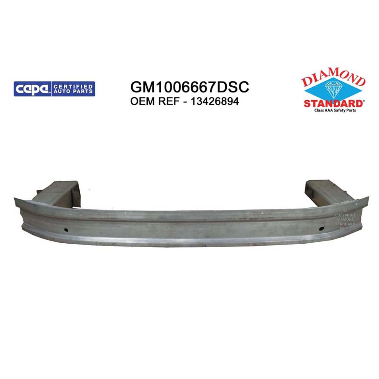 Bumper Cover Reinforcement Front CAPA for Buick Verano Chevrolet Cruze Cruze Limited