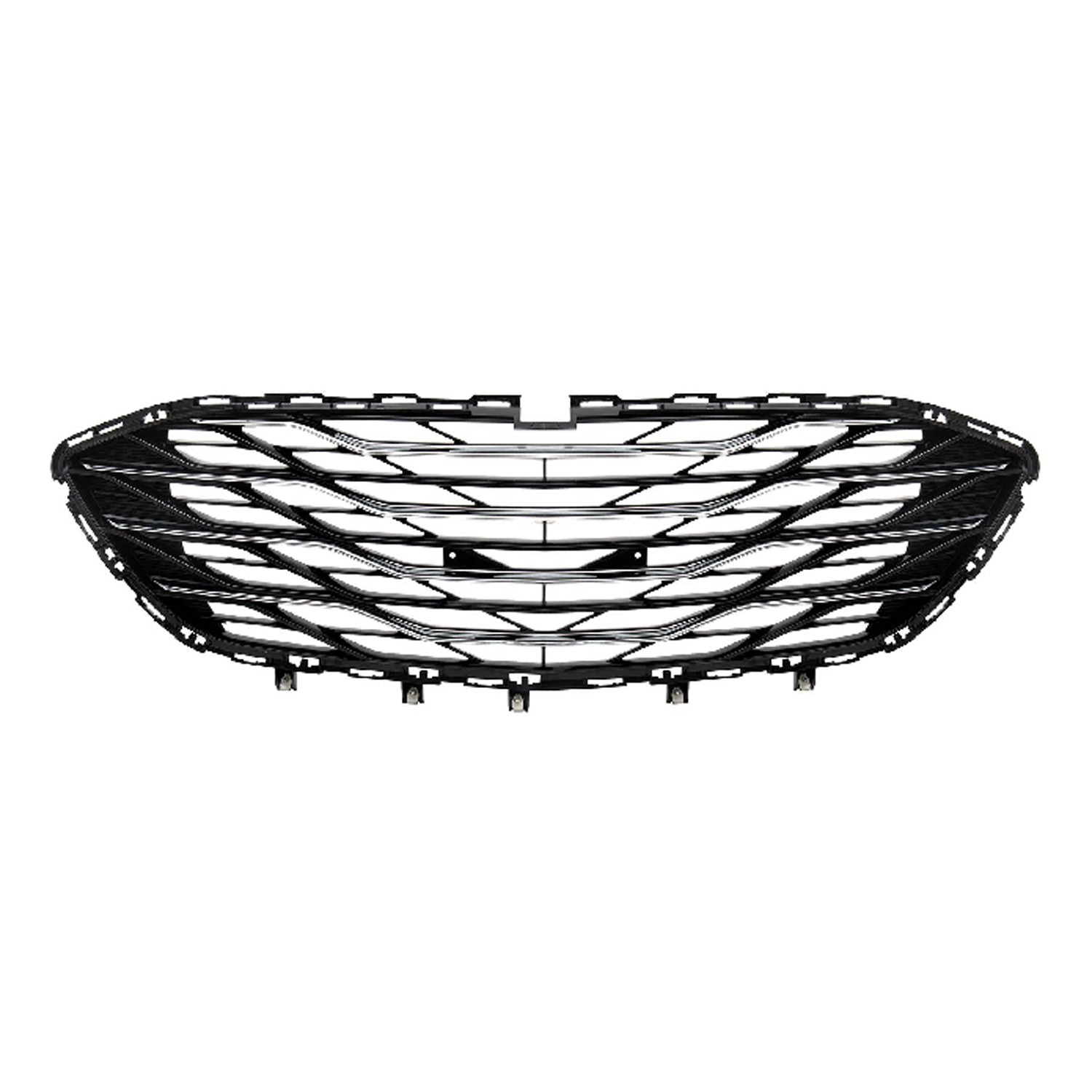 Bumper Cover Grille Front w/o Park Assist System Black for Chevrolet Malibu 2019–2023