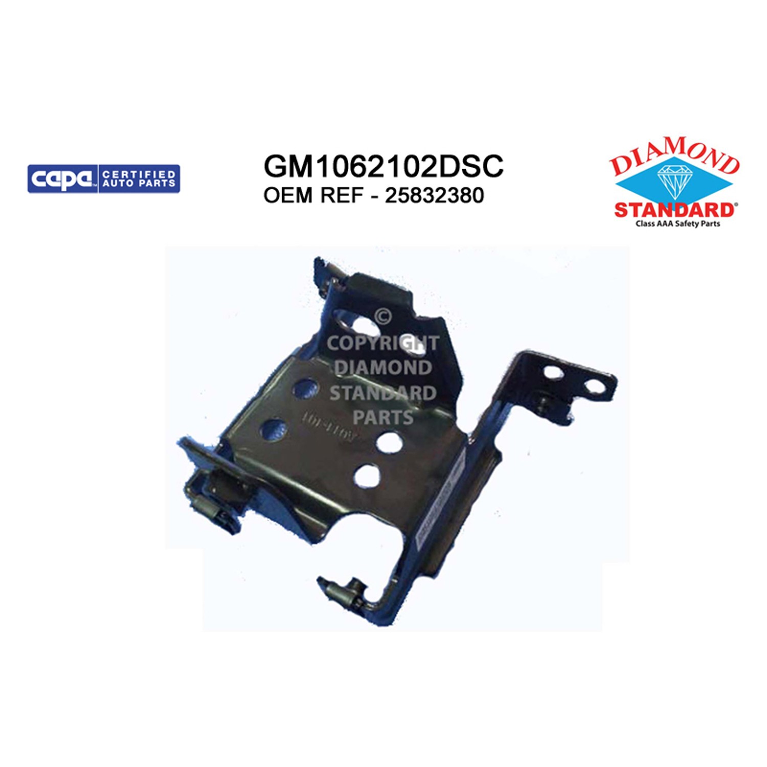 Bumper Support Front Left Inner Bracket CAPA for GMC Sierra 2500 HD Sierra 3500 HD