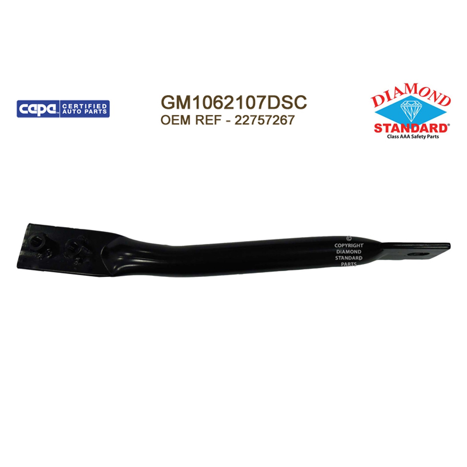 Bumper Support Front Left Brace Bracket CAPA for Chevrolet Silverado 1500 Silverado 1500 LD
