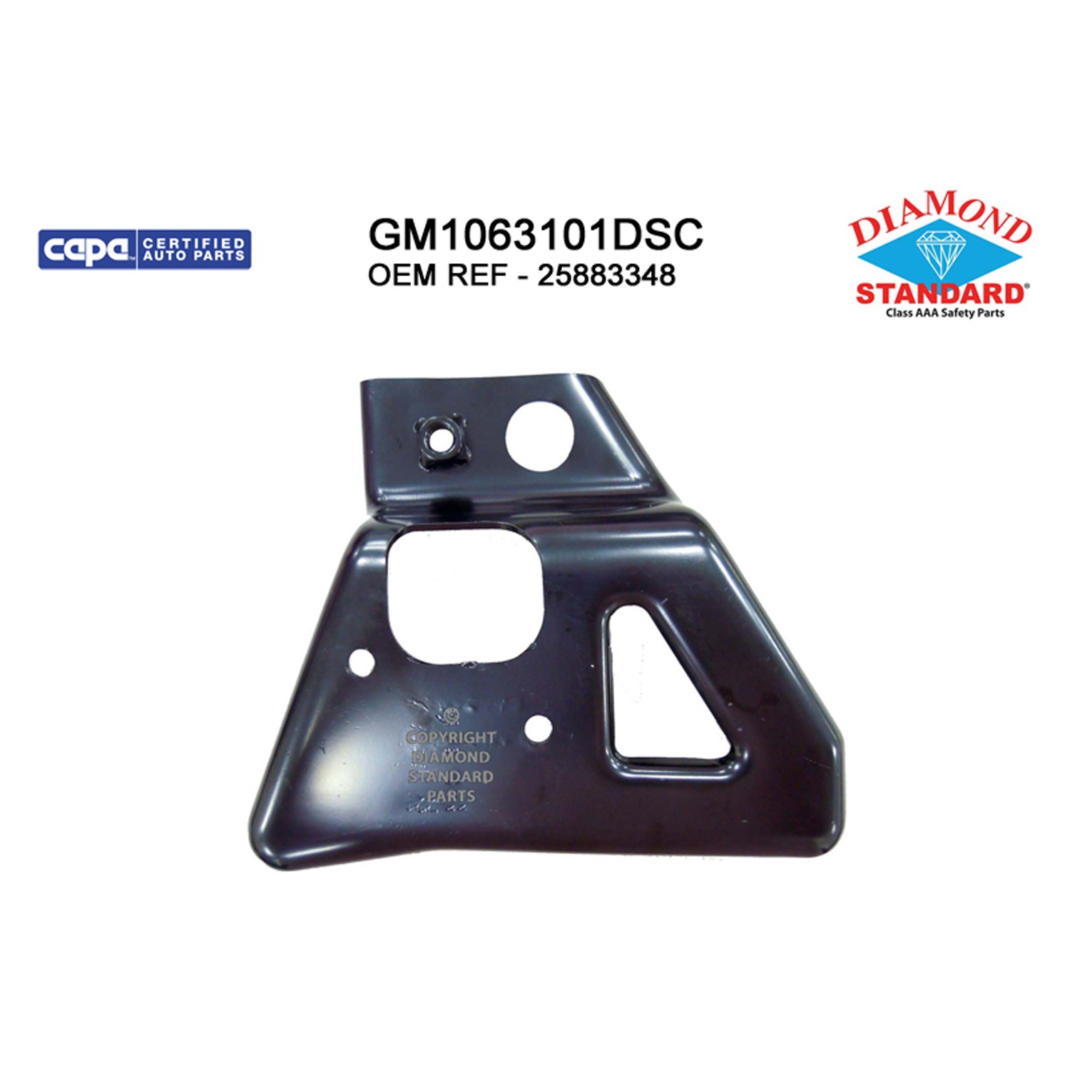 Bumper Support Front Right Outer Extension Bracket CAPA for Chevrolet Silverado 2500 HD 2011–2014