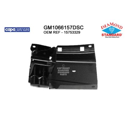Bumper Bracket Front Left w/7300LB GVW CAPA for Chevrolet Express 1500 Express 2500 GMC Savana 1500 Savana 2500
