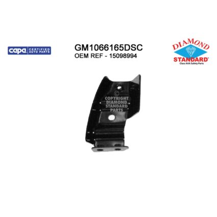 Bumper Bracket Front Left Outer Bracket CAPA for GMC Sierra 1500 Sierra 1500 Classic