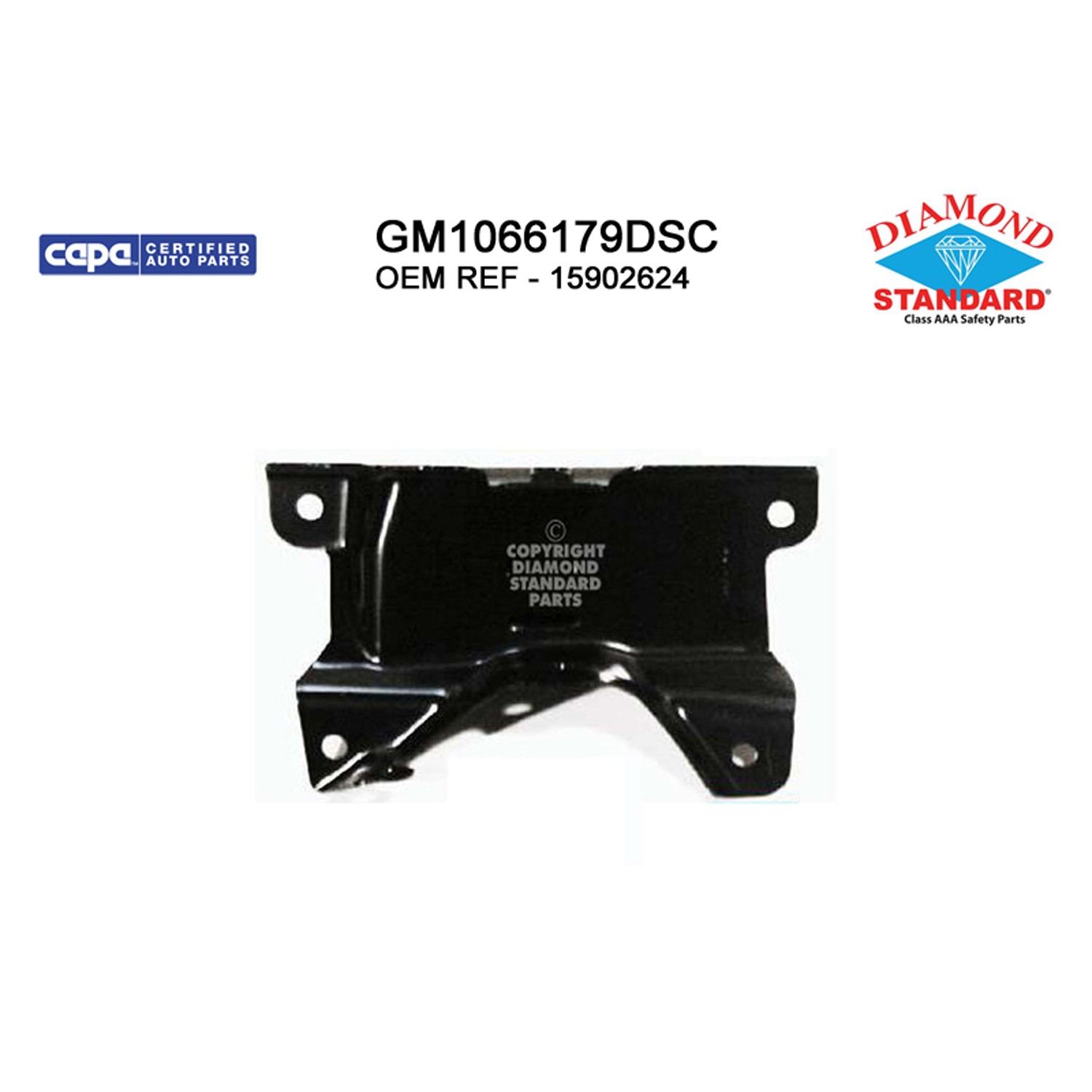 Bumper Bracket Front Left Outer Brace CAPA for Chevrolet Silverado 1500 2007–2013