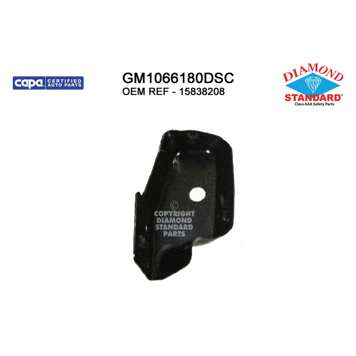 Bumper Bracket Front Left Extension Bracket CAPA for Chevrolet Silverado 1500 Silverado 2500 HD Silverado 3500 HD