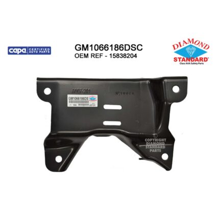 Bumper Bracket Front Left Outer CAPA for Chevrolet Silverado 2500 HD Silverado 3500 HD