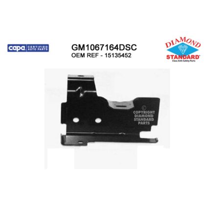 Bumper Bracket Front Right Impact Bar Brace CAPA for GMC Sierra 1500 Sierra 1500 Classic