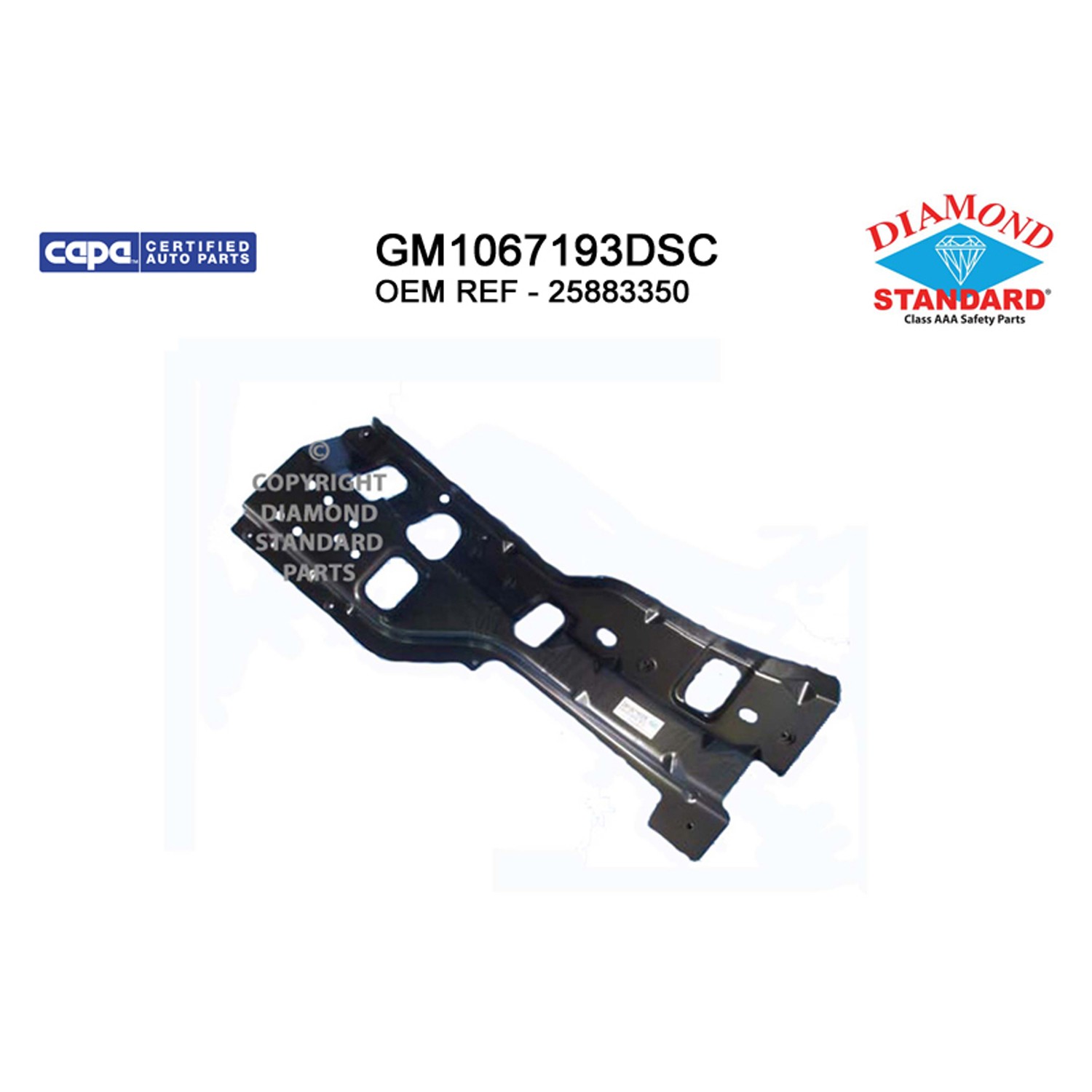 Bumper Bracket Front Right CAPA for Chevrolet Silverado 2500 HD 2011–2014