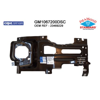Bumper Bracket Front Right Face Bar Bracket CAPA for Chevrolet Silverado 2500 HD 2015–2019