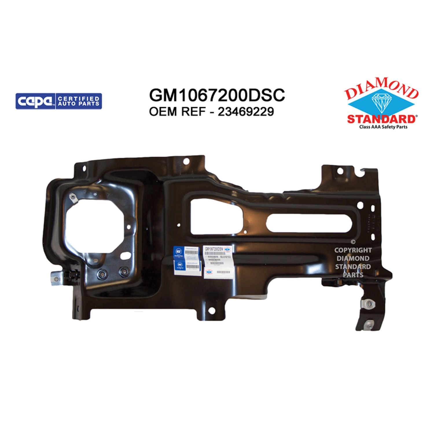 Bumper Bracket Front Right Face Bar Bracket CAPA for Chevrolet Silverado 2500 HD 2015–2019