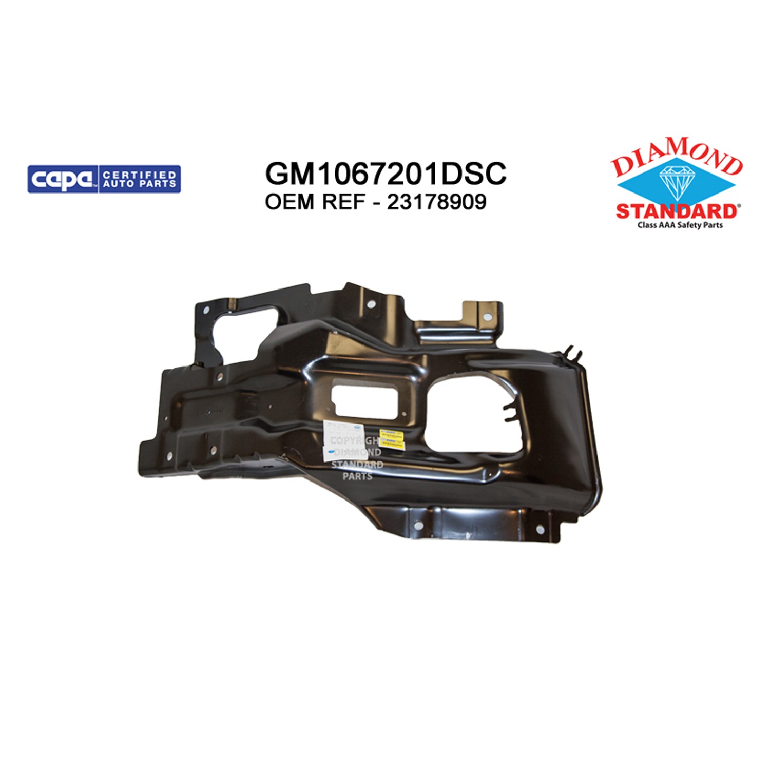 Bumper Bracket Front Right CAPA for GMC Sierra 2500 HD Sierra 3500 HD
