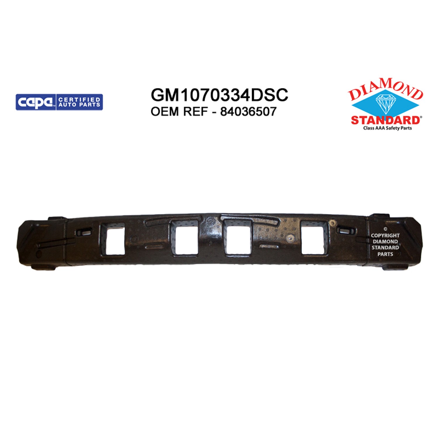 Bumper Impact Absorber Front CAPA for Chevrolet Malibu 2019–2023