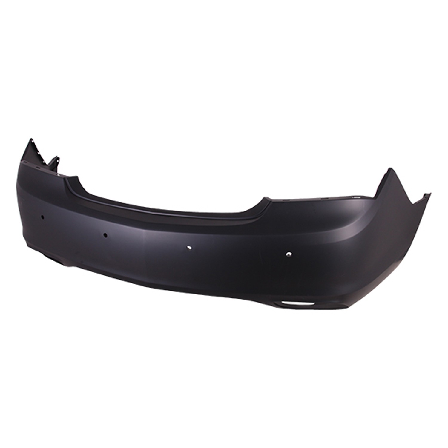 Bumper Cover Rear Dual Exhaust w/Park Assist System w/Side Object Sensor Primed CAPA for Buick LaCrosse 2014–2016