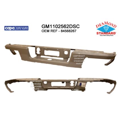 Bumper Face Bar Rear w/o Parking Sensors Primed CAPA for Chevrolet Colorado GMC Canyon