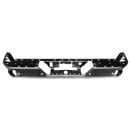 Bumper Face Bar Rear Single Exhaust w/Blind Spot Module Primed for Chevrolet Silverado 1500 Silverado 1500 LTD Silverado 2500 HD Silverado 3500 HD GMC Sierra 1500 Sierra 1500 Limited Sierra 2500 HD Sierra 3500 HD