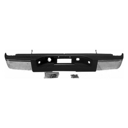 Bumper Assembly Rear w/o Rear Object Sensors Chrome for Chevrolet Silverado 1500 GMC Sierra 1500