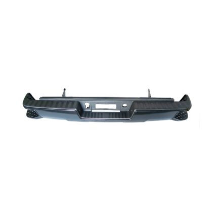 Bumper Assembly Rear w/o Parking Aid Sensors Black CAPA for Chevrolet Silverado 1500 Silverado 1500 LD