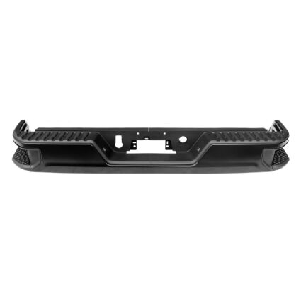 Bumper Assembly Rear Single Exhaust w/o BSD w/o Hitch w/License Lamps Primed for Chevrolet Silverado 1500 Silverado 1500 LTD GMC Sierra 1500 Sierra 1500 Limited
