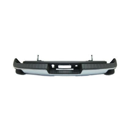 Bumper Assembly Rear w/Corner Step w/o Parking Sensors w/o Sensor Harness Chrome CAPA for Chevrolet Silverado 1500 Silverado 1500 LD Silverado 2500 HD Silverado 3500 HD GMC Sierra 1500 Sierra 1500 Limited Sierra 2500 HD Sierra 3500 HD