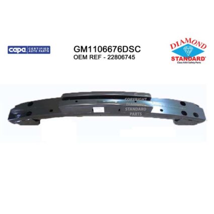 Bumper Cover Reinforcement Rear CAPA for Buick Enclave Chevrolet Traverse GMC Acadia