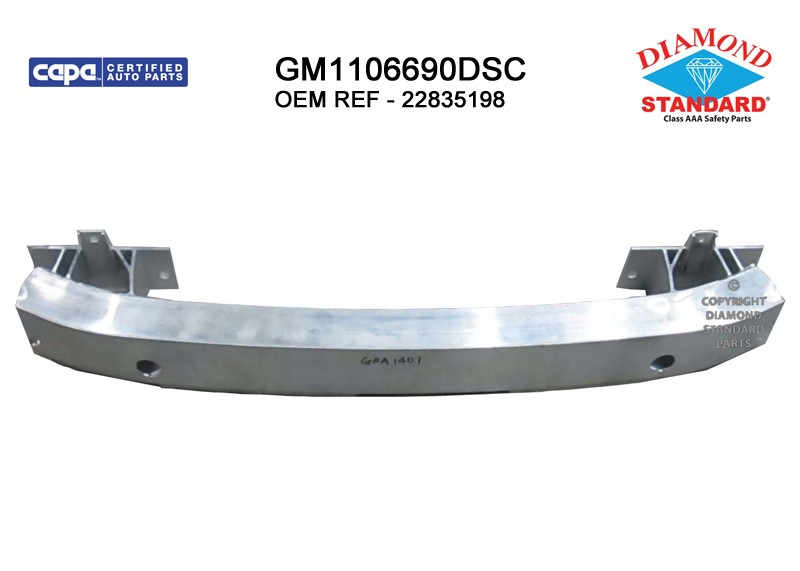 Bumper Cover Reinforcement Rear CAPA for Chevrolet Malibu Malibu Limited