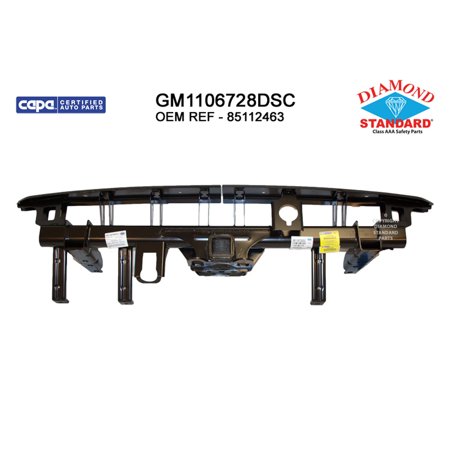 Bumper Cover Reinforcement Rear CAPA for Cadillac Escalade Escalade ESV Chevrolet Suburban Tahoe GMC Yukon Yukon XL