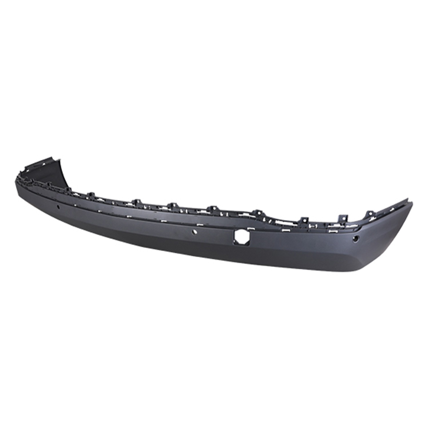 Bumper Cover Rear Lower w/Blind Spot Sensor w/Park Assist Single Exhaust Black for Chevrolet Equinox LT 2018–2023