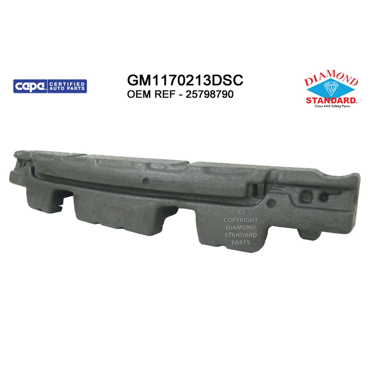 Bumper Impact Absorber Rear CAPA for Chevrolet Equinox 2010–2015