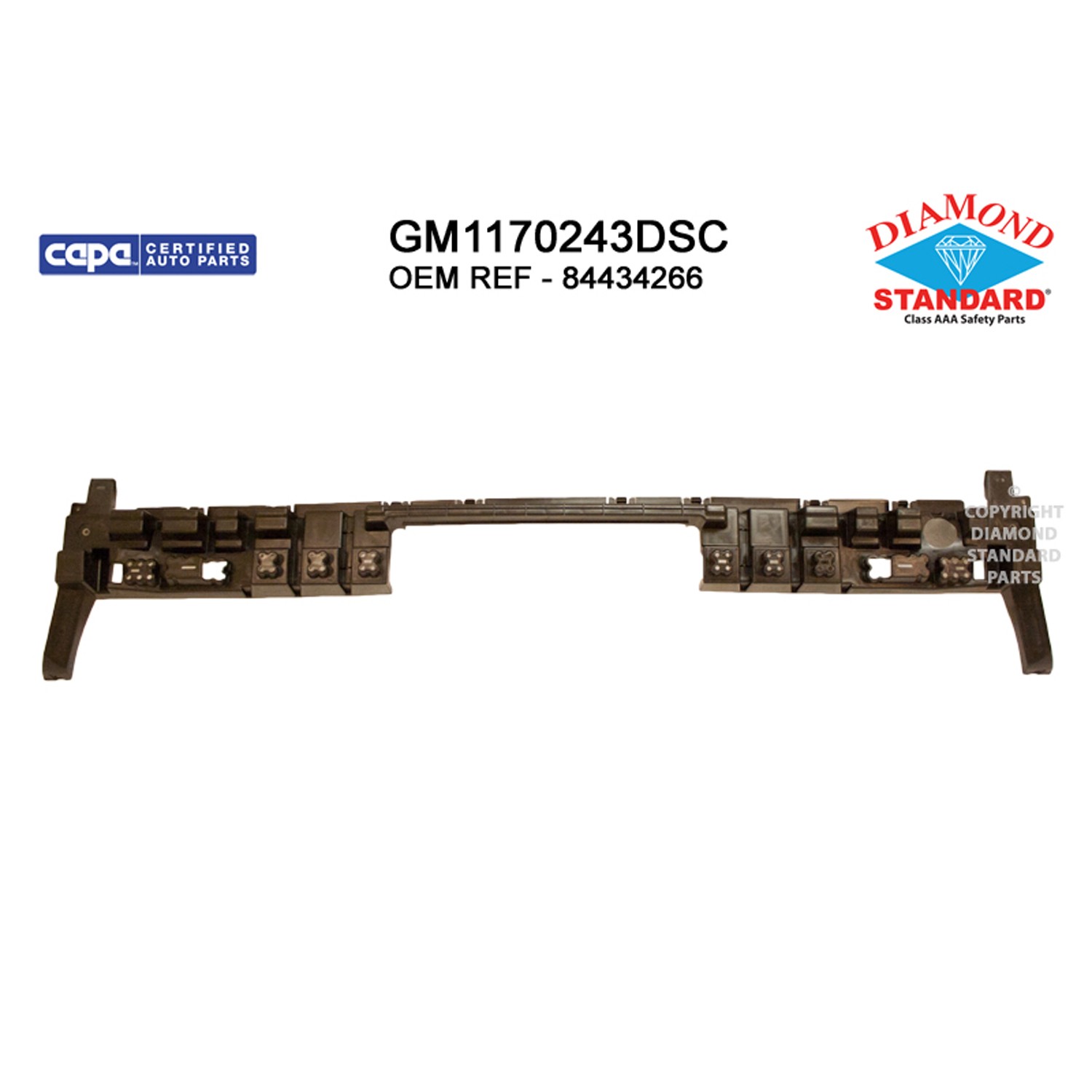 Bumper Impact Absorber Rear CAPA for Chevrolet Traverse 2018–2019