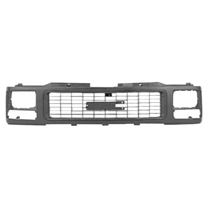 Grille Assembly w/Single Sealed Beam Headlamps w/Sealed Beam Headlamps Black for GMC C1500 C2500 C3500 K1500 K2500 K3500 Sierra 1500 Sierra 2500 Sierra 3500 Yukon