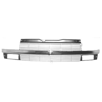 Grille Assembly w/Composite Headlamps Argent & Silver & Chrome for Chevrolet Astro 1995–2005