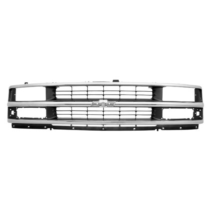 Grille Assembly Late Design Chrome & Silver & Gray w/Composite Headlamps for Chevrolet Express 1500 Express 2500 Express 3500